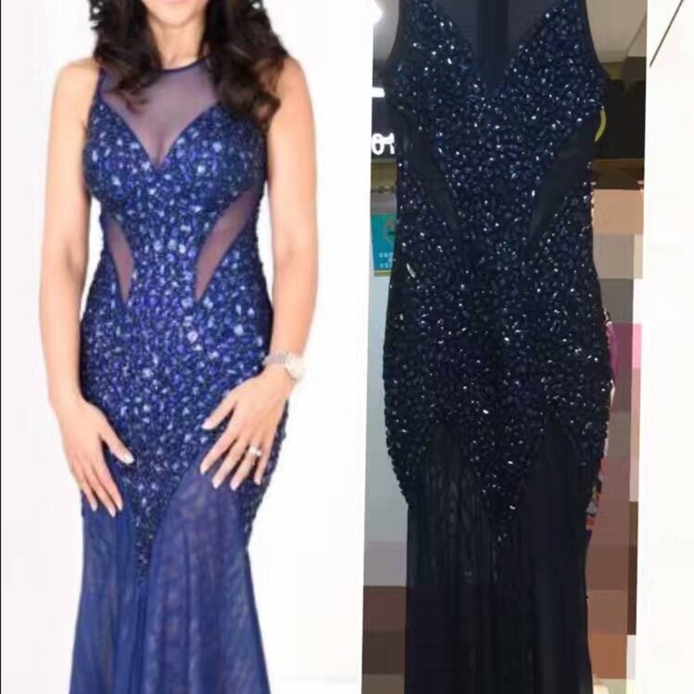 New prom party Bandage dress with stones